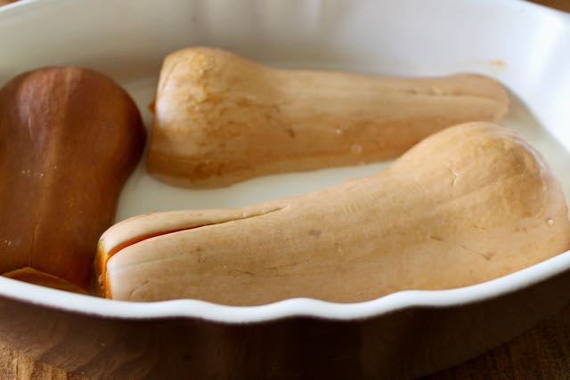 Roasted Squash In A Baking Dish